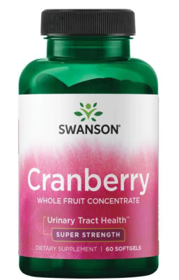 Swanson Cranberry Whole Fruit Concentrate (Концентрат цельных фруктов с клюквой) 420 мг 60 гелевых капсул