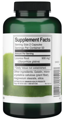 Swanson Licorice Root (Корень солодки) 450 мг 100 капсул