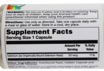 Solaray Selenium Organically Bound (Селен) 50 мкг 100 капсул