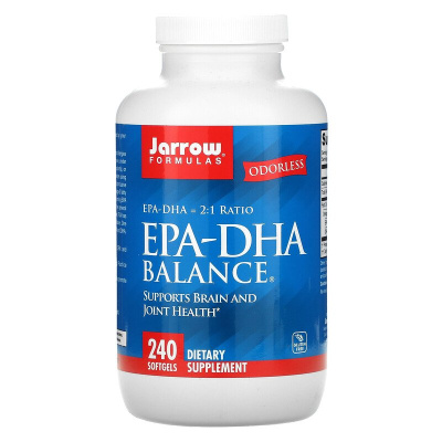 Jarrow Formulas EPA-DHA Balance (Рыбий жир омега-3) 240 гел. капсул