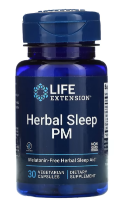 Life Extension Herbal Sleep PM (Растительный комплекс для сна) 30 вегетарианских капсул