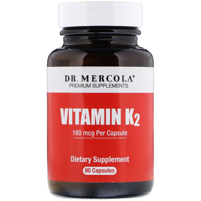 Dr. Mercola Vitamin K2 (Витамин K2) 180 мкг 90 капсул срок годности 03.2023