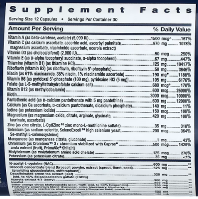 Life Extension Mix™ Capsules without Copper (Капсулы Mix без меди) 360 капсул