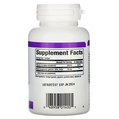 Natural Factors Mixed Vitamin E (Смесь витаминов E) 200 МЕ 90 капсул