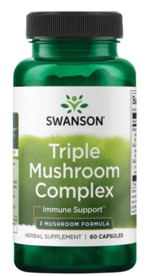Swanson Triple Mushroom Complex (Тройной грибной комплекс) 60 капсул