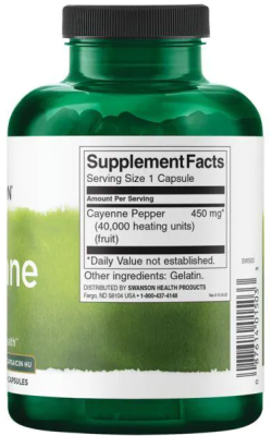 Swanson Cayenne (Каенский перец 40 000 капсаицина HU) 450 мг 300 капсул