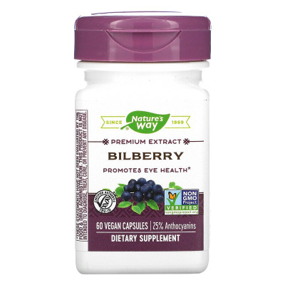 Nature's Way Bilberry (черника) 60 капсул