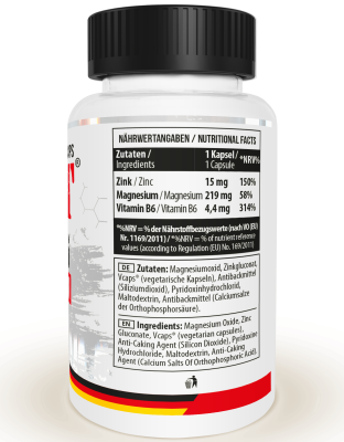 MST Zinc Magnesium B6 (Цинк Магний Б6) 60 веганских капсул