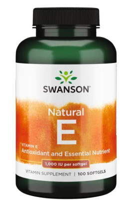 Swanson Natural Vitamin E 1000IU (Натуральный Витамин Е) 1000 МЕ 100 гелевых капсул