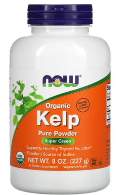 NOW Kelp Powder (Органические водоросли чистый порошок) 227 г