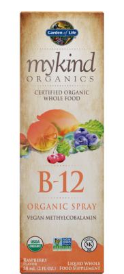 Garden Of Life MKO B12 Spray (Органический малиновый спрей  B-12) малина 58 мл