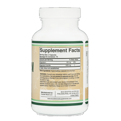 Double Wood Supplements Magnesium Taurate (Таурат магния) 1500 мг 210 капсул