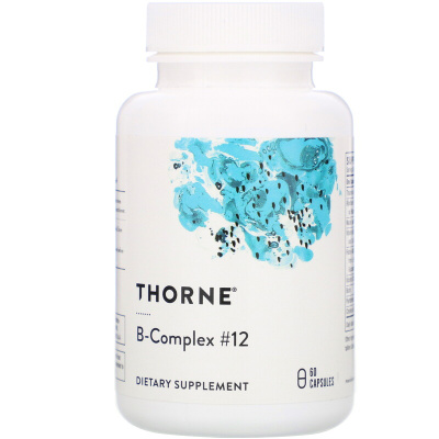 Thorne Research B-Complex #12 (Комплекс витаминов группы B) 60 капсул