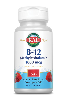 KAL B-12 Methylcobalamin (Метилкобаламин) Berry 1000 мкг 60 леденцов