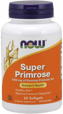 Now Foods Super Primrose Evening Primrose Oil (Масло примулы вечерней) 1300 мг 60 капсул