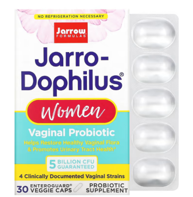 Jarrow Formulas Jarro-Dophilus (вагинальный пробиотик для женщин 5 млрд КОЕ) 30 вегетарианских капсул 