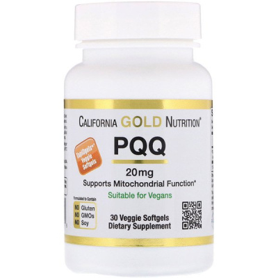 California Gold Nutrition PQQ (Пирролохинолинхинон) 20 мг 90 капсул