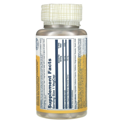 Solaray Vitamin C With Bioflavonoids (Витамин C с биофлавоноидами) 500 мг 100 вег капсул