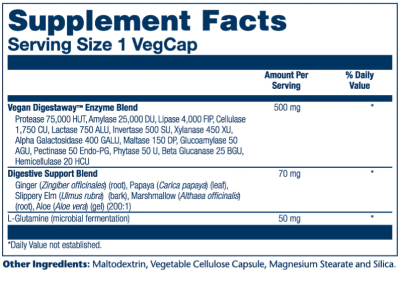 Solaray Vegan Digestaway Digestive Plant Enzyme (Растительные ферменты) 60 капсул