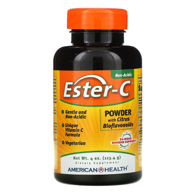 American Health Ester-C порошок с цитрусовыми биофлавоноидами 113,4 г