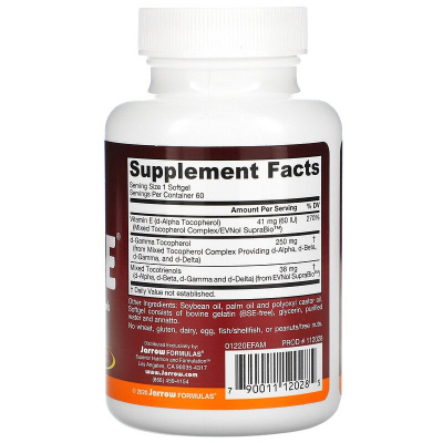 Jarrow Formulas Famil-E (Комплекс витаминов группы Е) 60 капсул