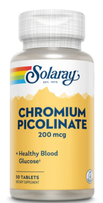 Solaray Chromium Picolinate (Пиколинат Хрома) 200 мкг 50 таблеток