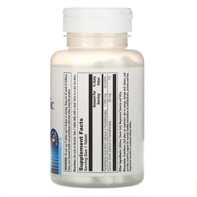 KAL Pantothenic Acid (Пантотеновая кислота) 1000 мг 100 таблеток