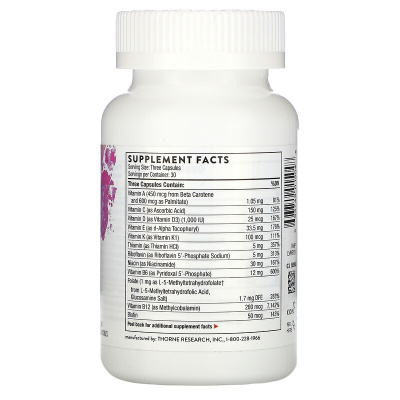 Thorne Research Basic Prenatal 90 капсул