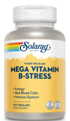 Solaray Mega B-Stress пролонгированного действия 120 капсул