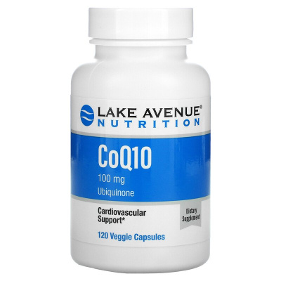 Lake Avenue Nutrition CoQ10 (коэнзим Q10 фармацевтической чистоты) 100 мг 120 капсул