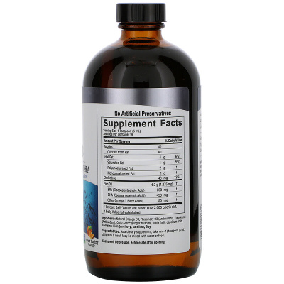 Nature's Answer Liquid Omega-3 Deep Sea Fish Oil EPA/DHA (жидкая форма омега-3 ЭПК и ДГК из жира глубоководных рыб) аромат апельсина 480 мл