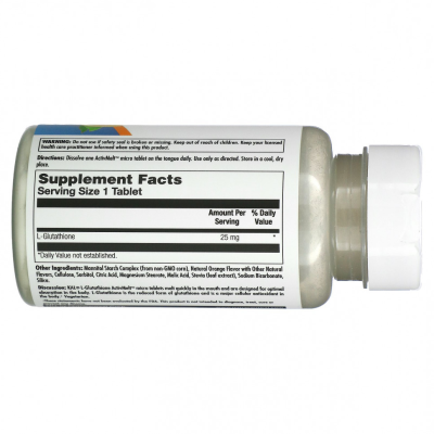 KAL L-Glutathione ActivMelt (L-глутатион) апельсин 25 мг 90 микро таблеток