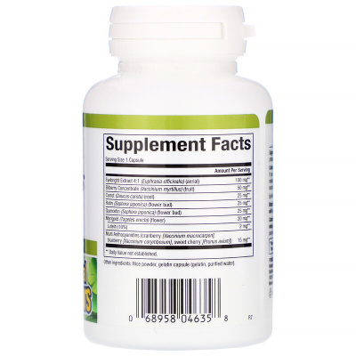 Natural Factors Eye Factors (комплекс для здоровья глаз с 2 мг лютеина) 90 капсул