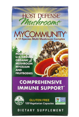 Fungi Perfecti MyCommunity A 17 Species Multi Mushroom Complex (Комплекс 17 видов грибов (иммунная защита) 120 капсул