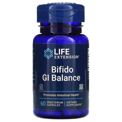Life Extension Bifido GI Balance (добавка для поддержки ЖКТ) 60 капсул