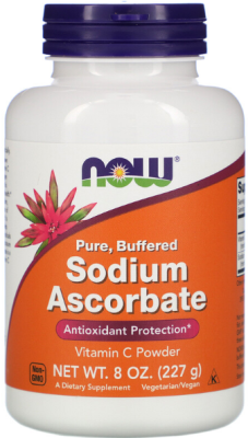 Now Foods Sodium Ascorbate Powder (Порошок аскорбата натрия) 227 гр