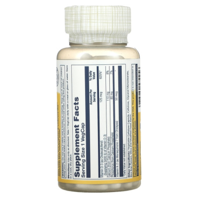 Solaray Vitamin D3 + K2 Soy-Free (Витамин D3 + K2 без сои) 120 капсул