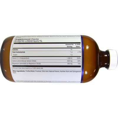 LifeTime Vitamins Calcium Magnesium Citrate Plus Vitamin D-3 (Цитрат кальция и магния, витамин D3) апельсин ваниль 473 мл