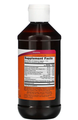 NOW Liquid B-12 B-Complex (жидкий комплекс витамина B) 237 мл (8 oz)