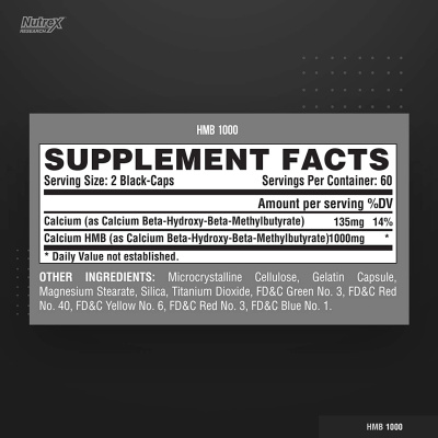 Nutrex Research HMB 1000 120 капсул