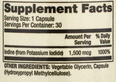 Dr. Mercola Iodine (Йод) 1.5 мг 30 капсул