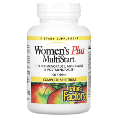 Natural Factors Women's Plus MultiStart ( Мультистар для женщин) 90 таблеток