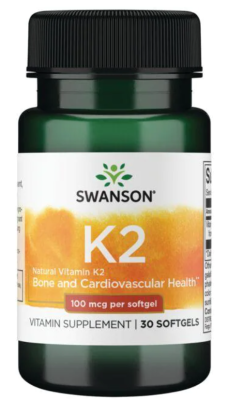 Swanson Vitamin K2 (витамин К2 - натуральный) 100 мкг 30 капсул