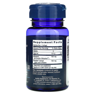 Life Extension Super-Absorbable CoQ10 (Ubiquinone) with d-Limonene (Сверхусваиваемый CoQ10 (убихинон) с d-Лимонином) 100 мг 30 капсул