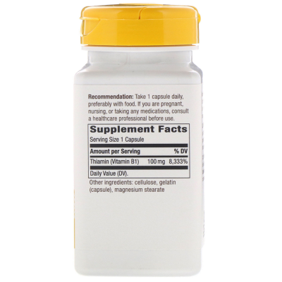 Nature's Way Vitamin B-1 (Витамин В1) 100 мг 100 капсул