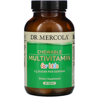 Dr. Mercola Chewable Multivitamin for Kids (Жевательные мультивитамины для детей) 60 таблеток