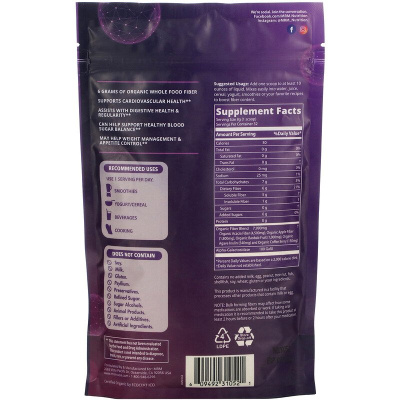 MRM Whole Food Organic Fiber with Enzymes and Prebiotics (цельнопищевая органическая клетчатка с ферментами и пребиотиками) 256 г