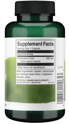 Swanson Full Spectrum Chasteberry Fruit (Фрукты витекса полного спектра) 400 мг 120 капсул