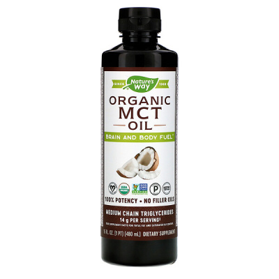 Nature's Way Organic MCT Oil (Органическое масло со среднецепочечными триглицеридами) 480 мл