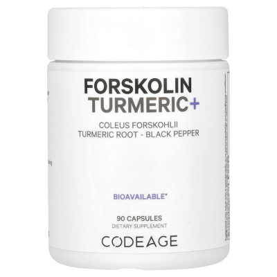 CodeAge Forskolin Turmeric+ (Форсколин с куркумой) 90 капсул